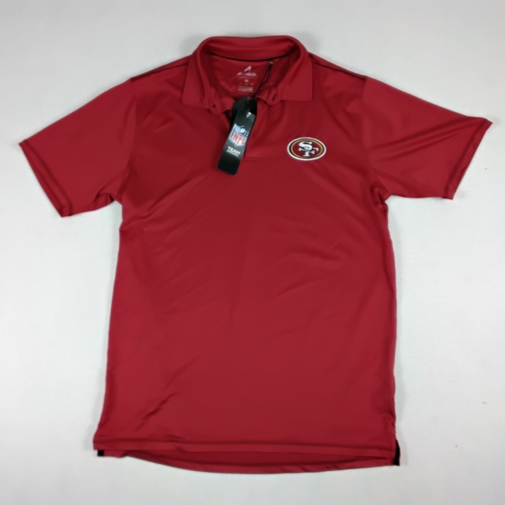 San Francisco 49ers Antigua Mens M Red NFL Signal Polo Shirt 106165 NWT